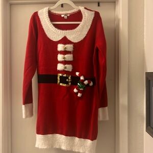 Santa Sweater Dress